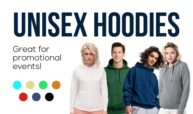 Unisex Hoodies - Great for promotional events