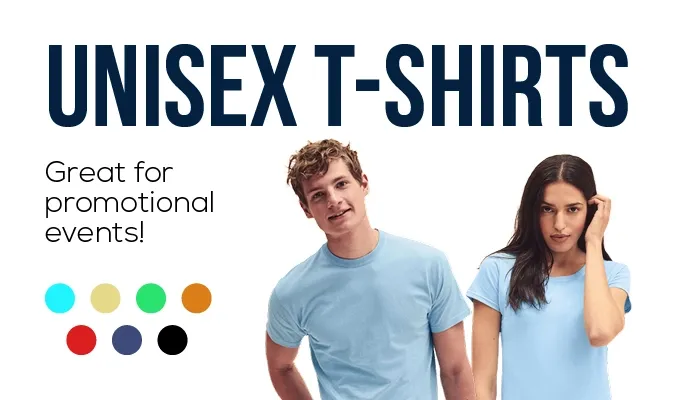 Unisex T-Shirts - Great for promotional events