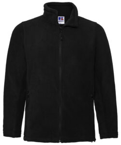 Full-zip outdoor fleece Black