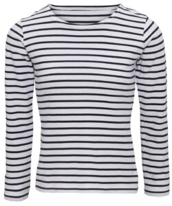 Women's Marinière coastal long sleeve tee White/Navy