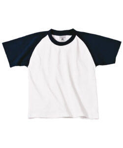 B&C Baseball /kids White/Navy
