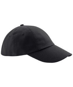 Low-profile heavy cotton drill cap Black