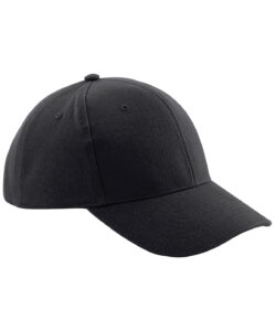 Pro-style heavy brushed cotton cap Black
