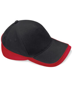 Teamwear competition cap Black/Classic Red