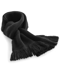 Classic knitted scarf Black
