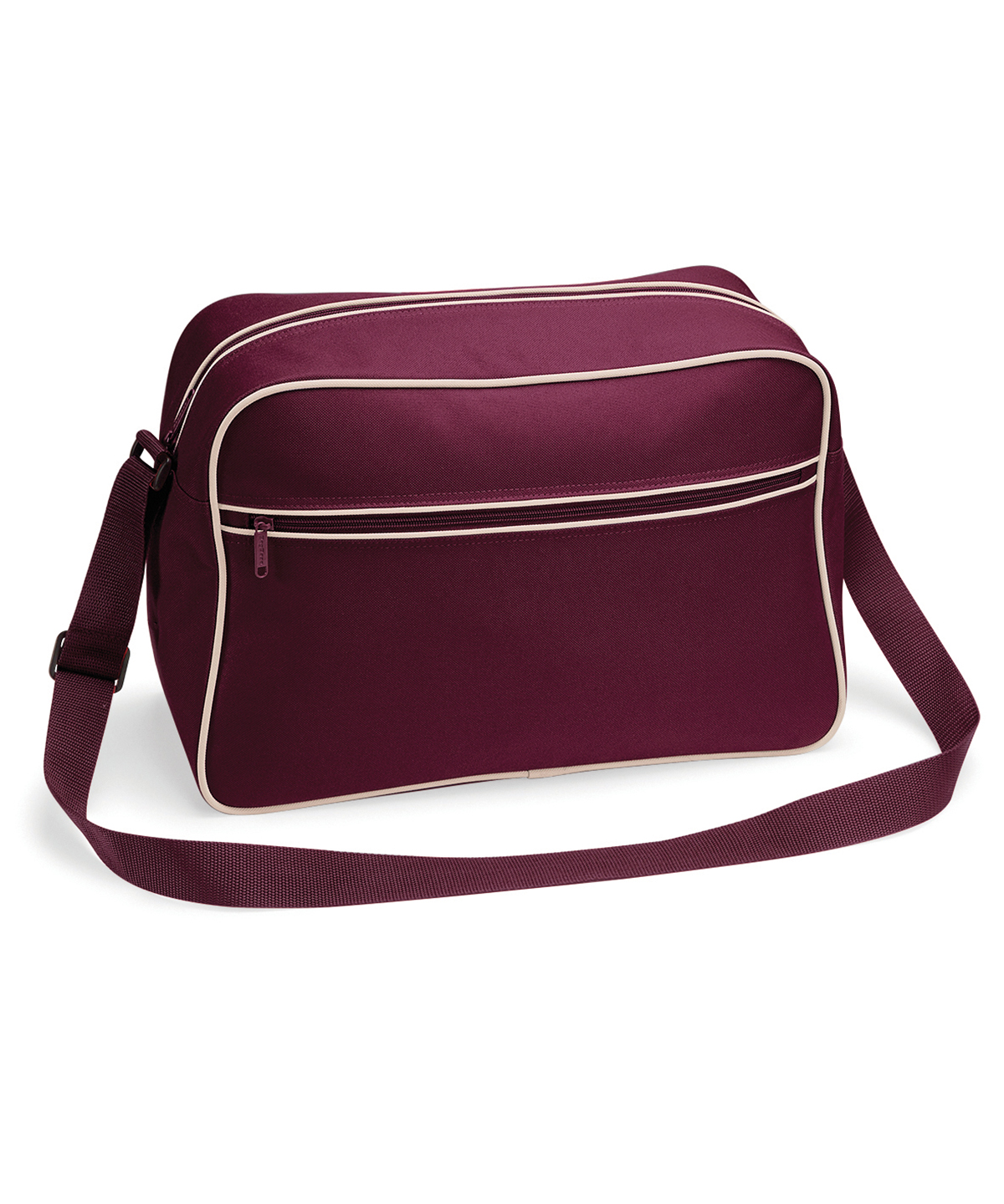 Retro shoulder bag Burgundy/Sand