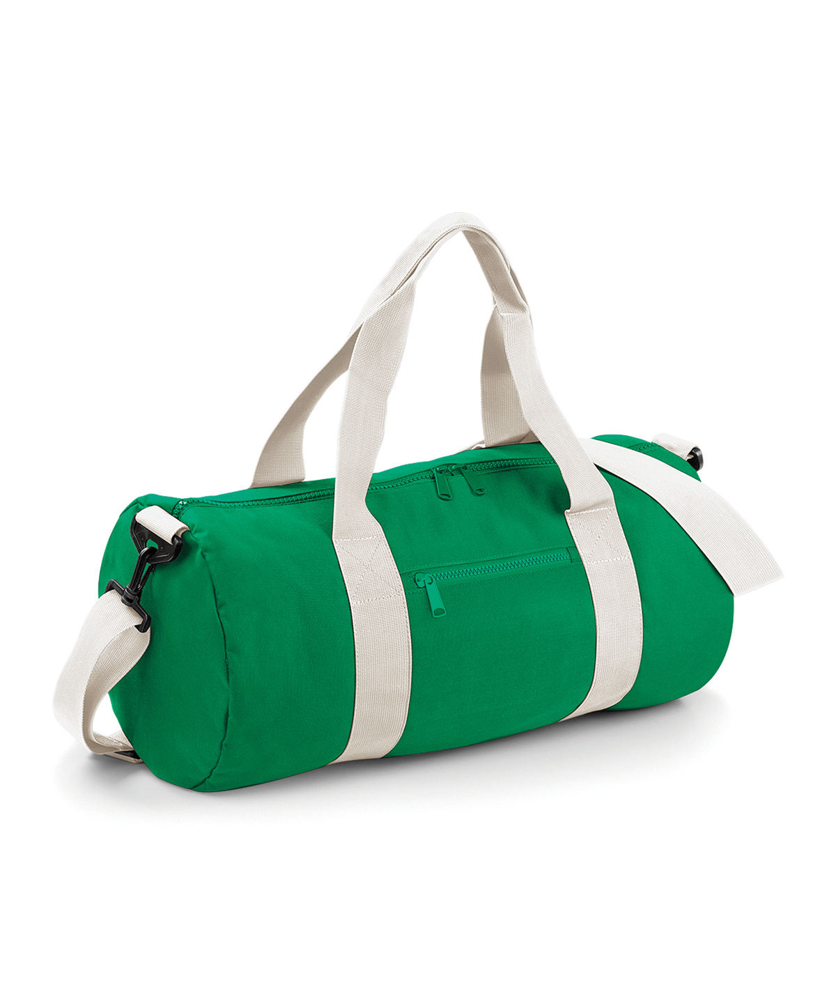 Original barrel bag Kelly Green/Off White