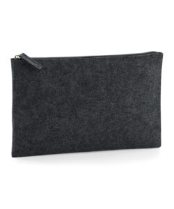 Felt accessory pouch Charcoal Melange