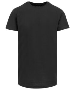Shaped long tee Black