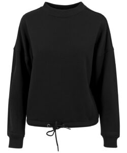 Women's oversize crew neck Black