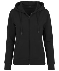 Women's terry zip hoodie Black