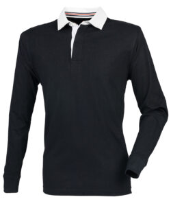 Premium superfit rugby shirt Black