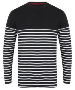 Long sleeve Breton striped T Navy/White