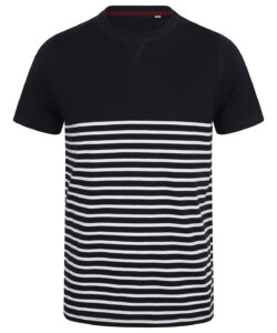 Short-sleeved Breton T Navy/White