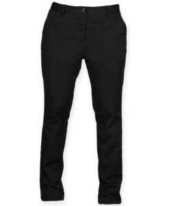 Women's stretch chinos Black