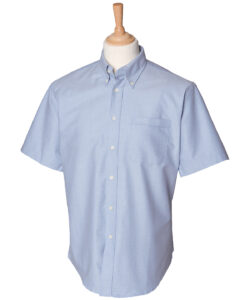Short sleeve classic Oxford shirt Blue
