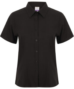 Women's wicking antibacterial short sleeve shirt Black