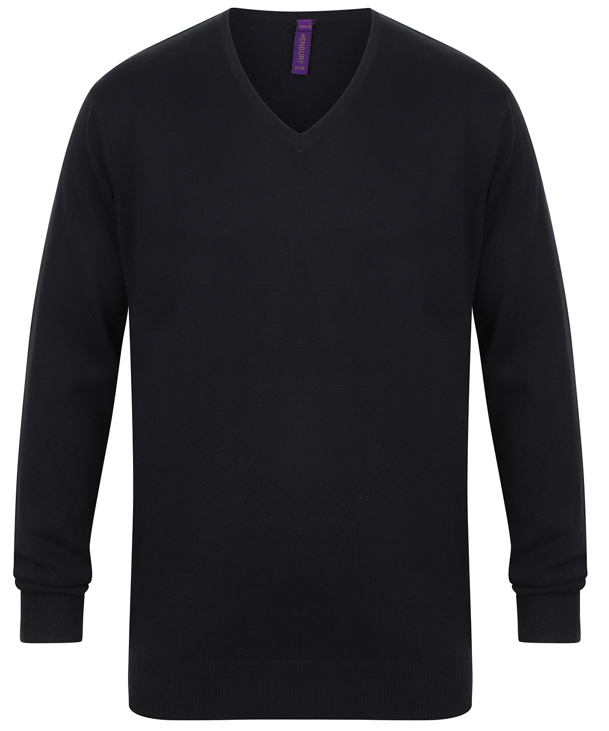 12 gauge v-neck jumper Navy