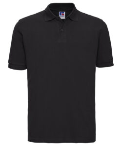 Classic cotton piqué polo Black