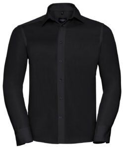 Long sleeve tailored ultimate non-iron shirt Black