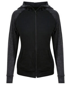 Women's cool contrast zoodie Black/Black Slate Melange