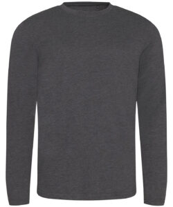 Triblend T long sleeve Heather Charcoal
