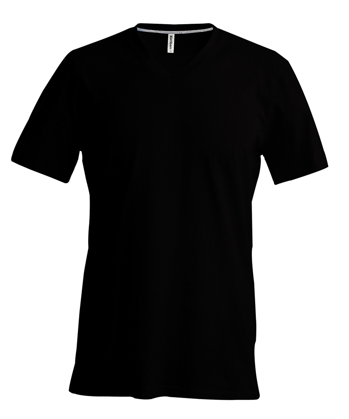 Men's short-sleeved V-neck T-shirt Black