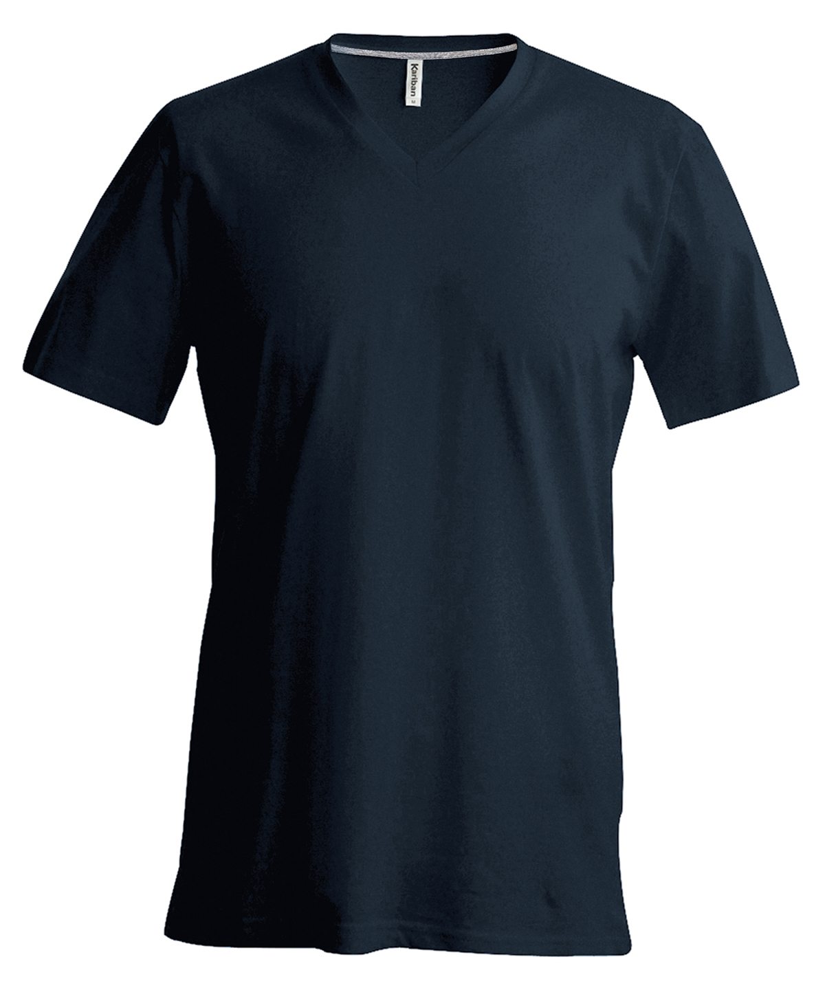 Men's short-sleeved V-neck T-shirt Dark Grey