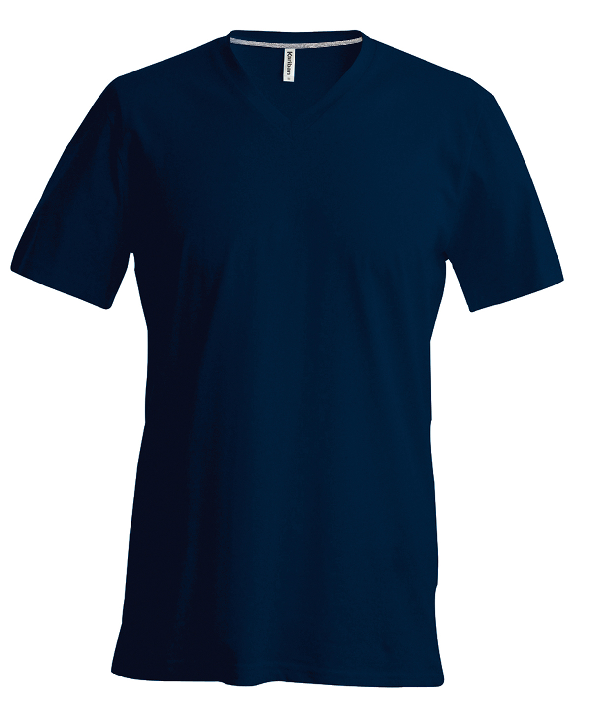 Men's short-sleeved V-neck T-shirt Navy