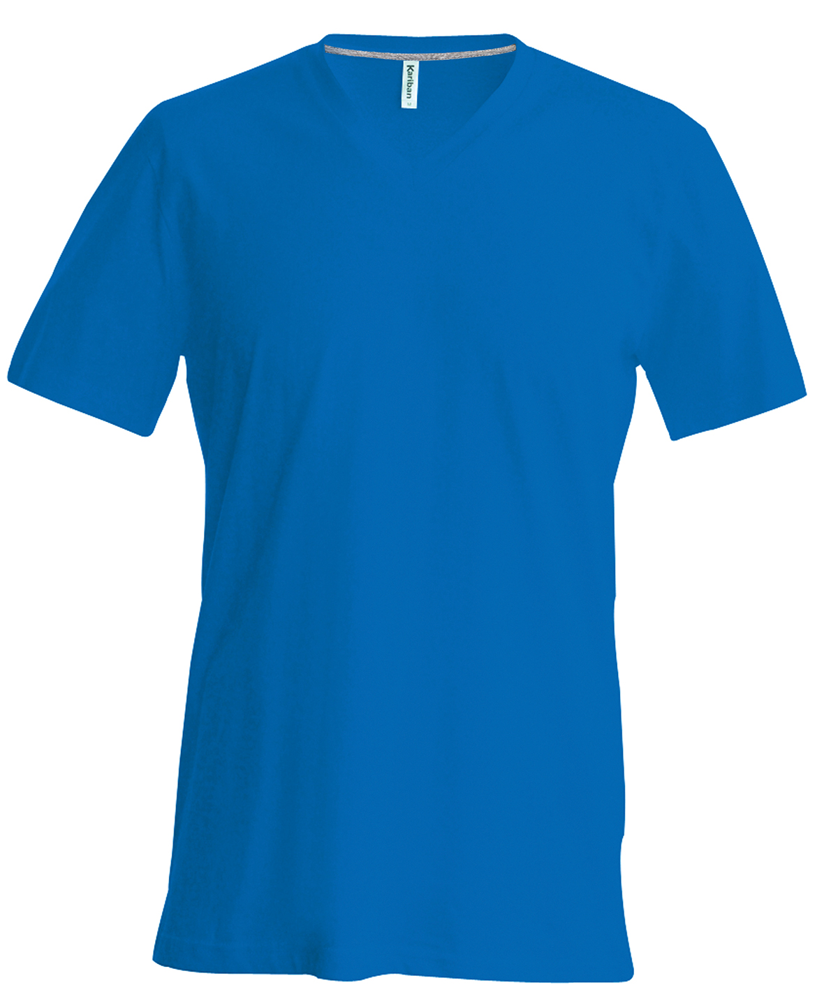 Men's short-sleeved V-neck T-shirt Royal Blue