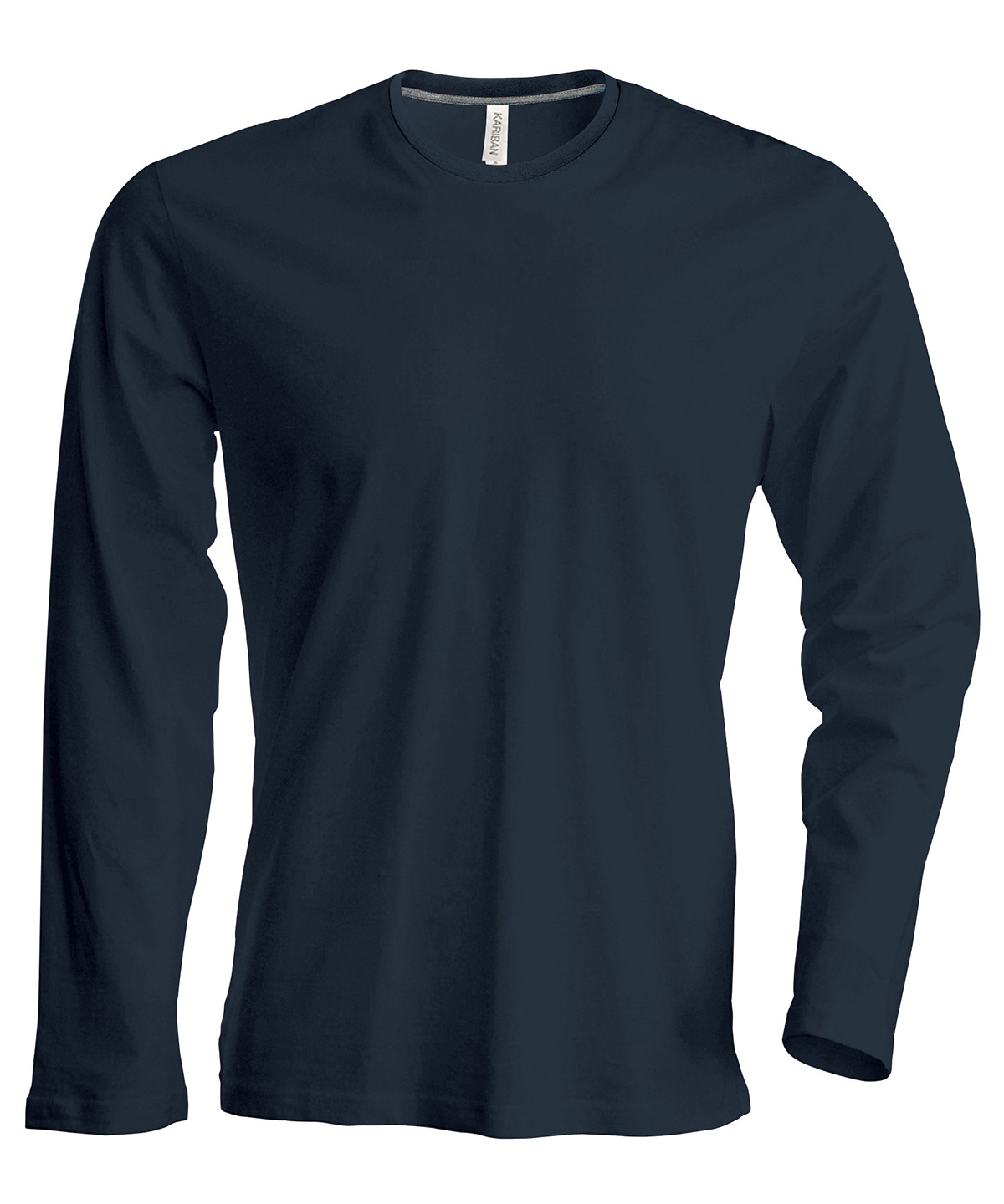 Men's long-sleeved crew neck T-shirt Dark Grey