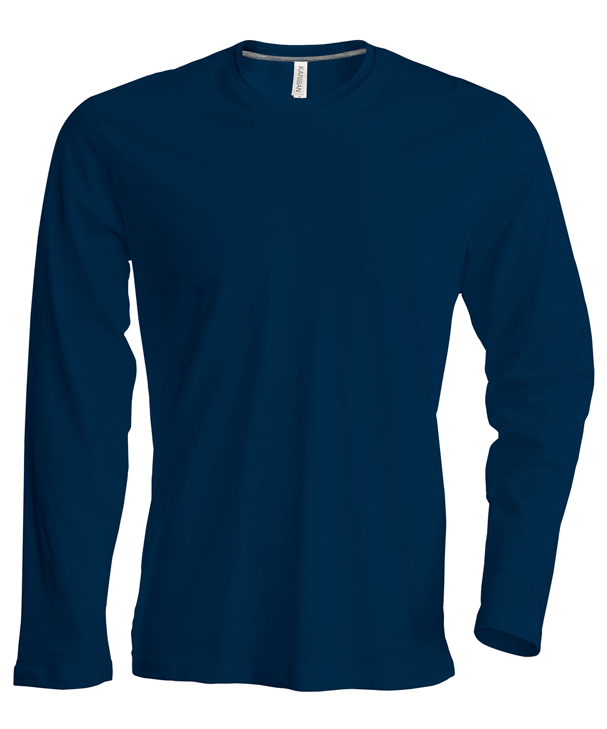 Men's long-sleeved crew neck T-shirt Navy