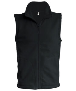 Luca men's microfleece gilet Black