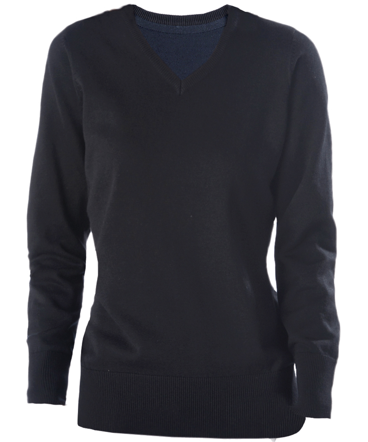 Ladies' V-neck jumper Black