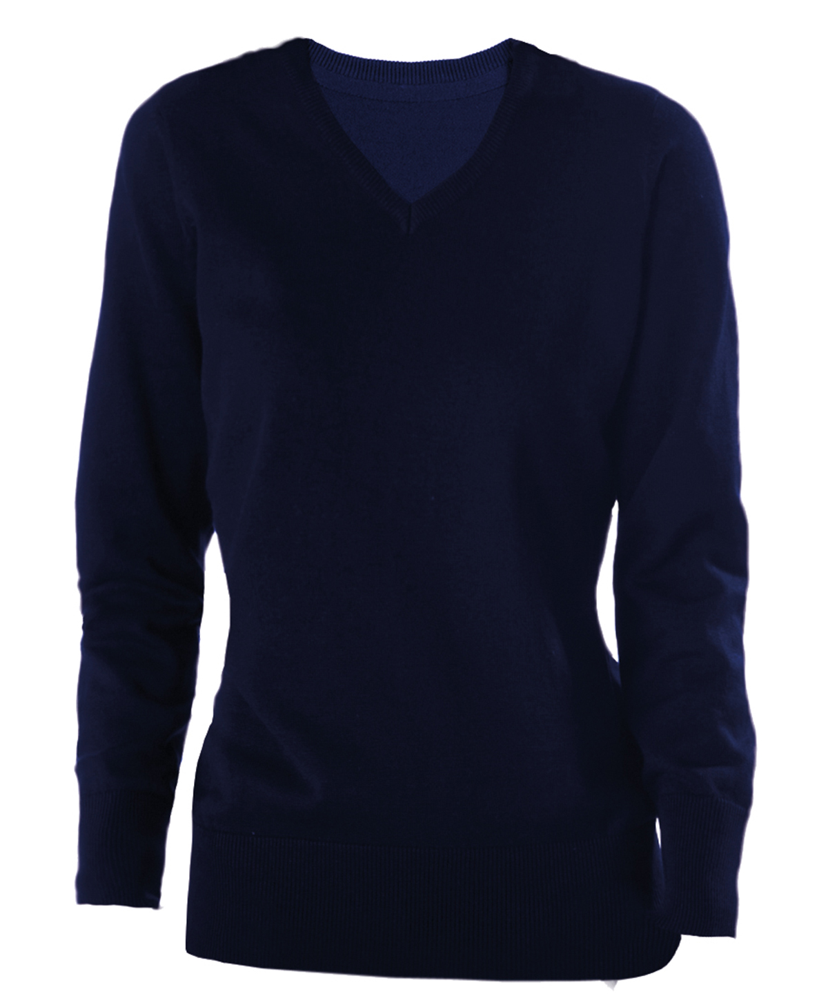 Ladies' V-neck jumper Navy