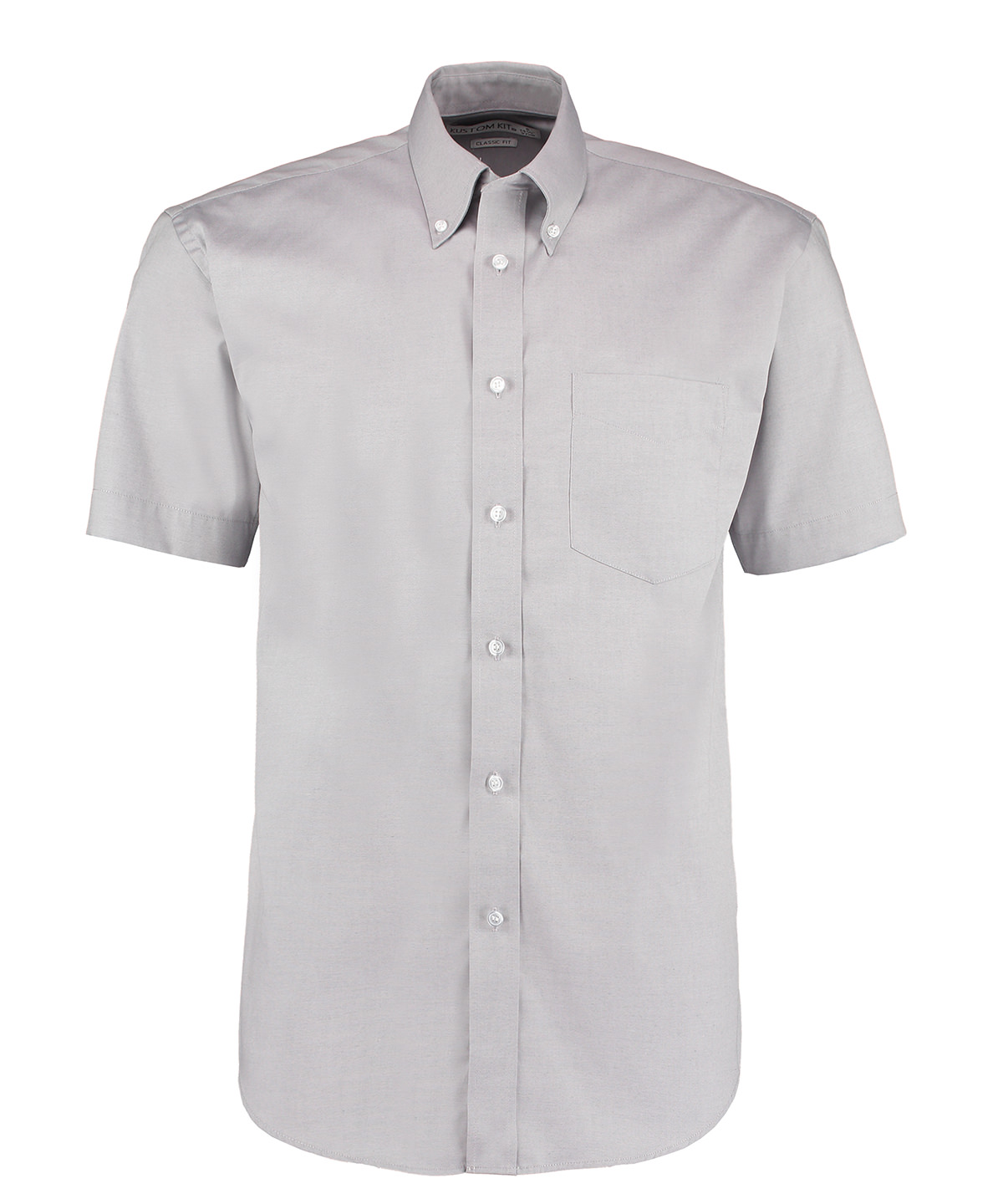Corporate Oxford shirt short-sleeved (classic fit) Silver Grey