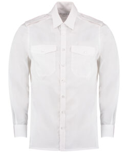 Pilot shirt long sleeved White