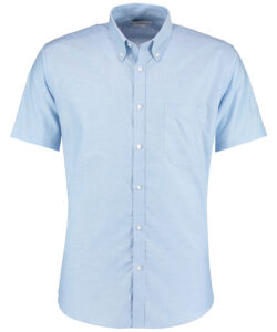 Slim fit workwear Oxford shirt short sleeve Light Blue