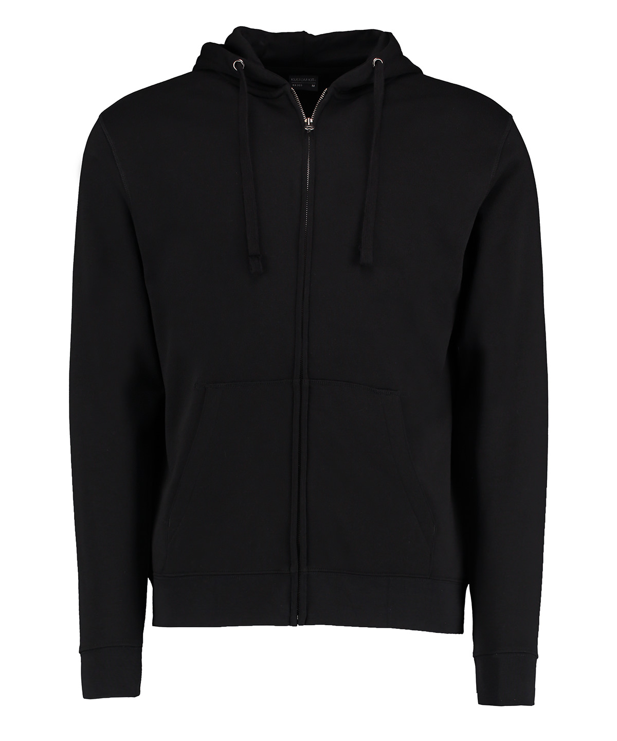 Klassic hooded zipped jacket Superwash® 60° long sleeve (regular fit) Black