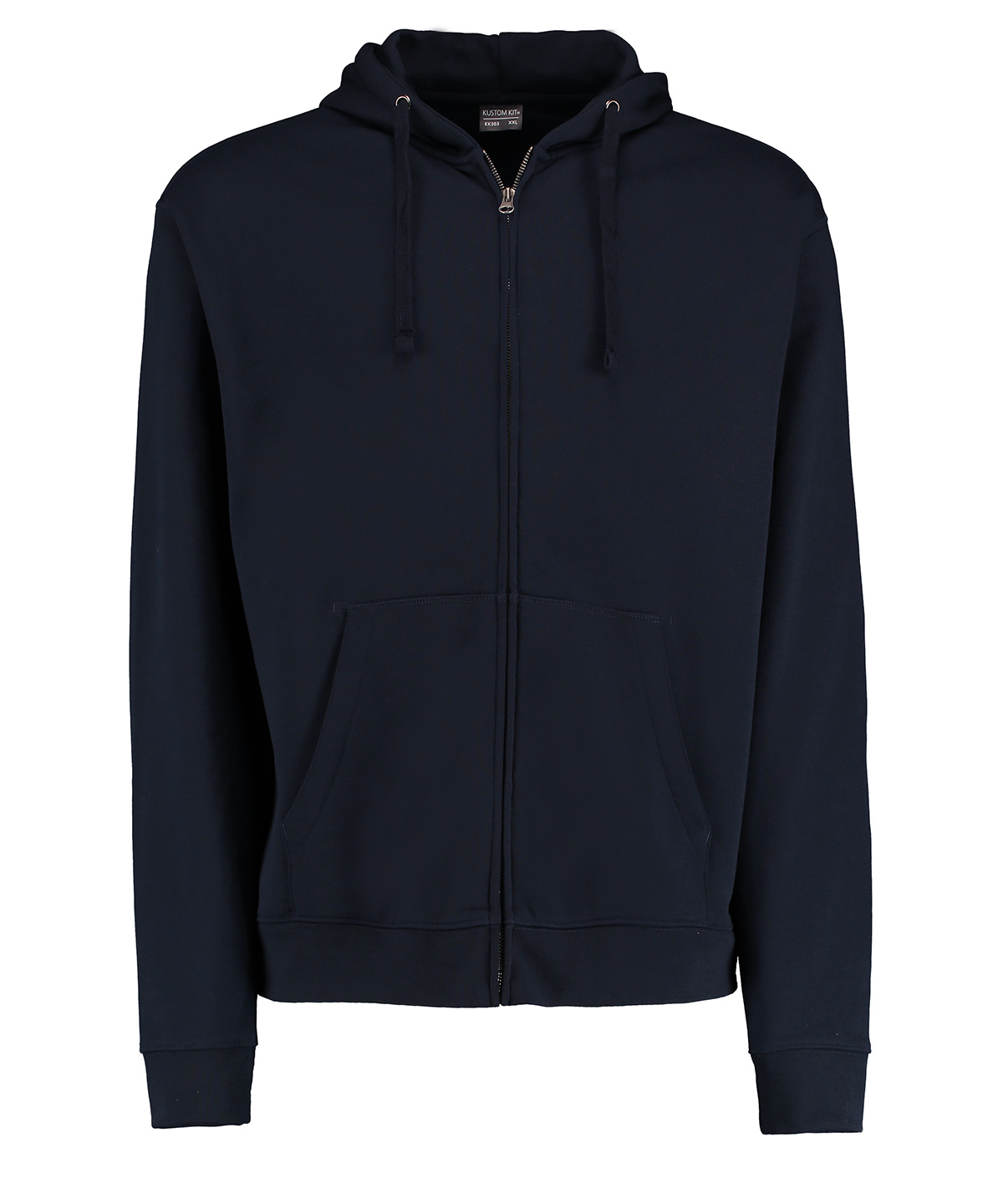 Klassic hooded zipped jacket Superwash® 60° long sleeve (regular fit) Navy