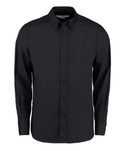 City business shirt long-sleeved (tailored fit) Black