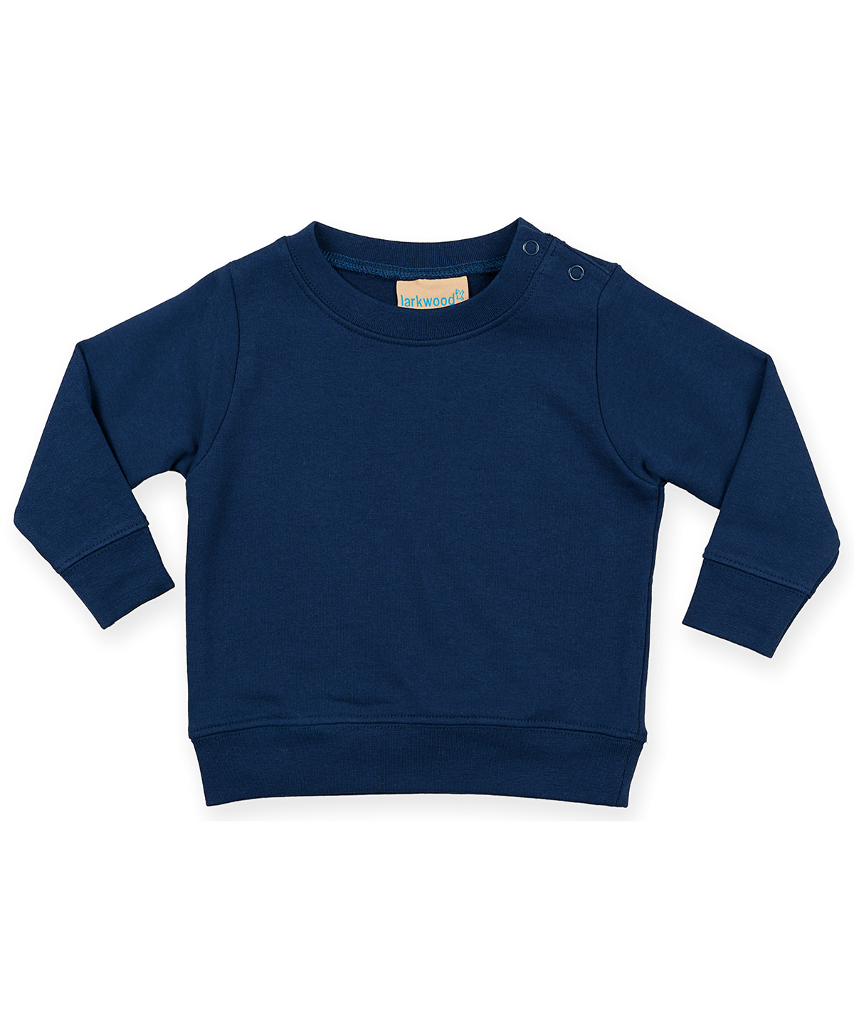 Crew neck sweatshirt with shoulder poppers Navy