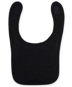 Plain and contrast bib Black