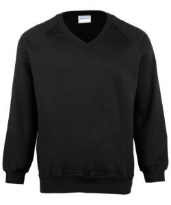 Kids Coloursure™ v-neck sweatshirt Black
