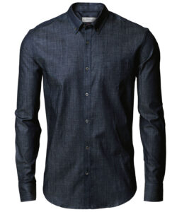 Torrance slim fit – raw and stylish denim shirt Indigo Blue