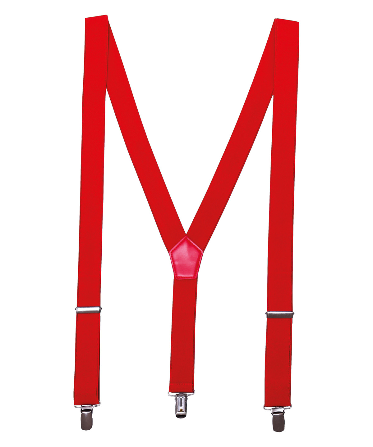 Clip-on trouser braces Red