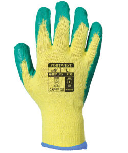 Classic grip glove - latex (A150) Yellow/Green