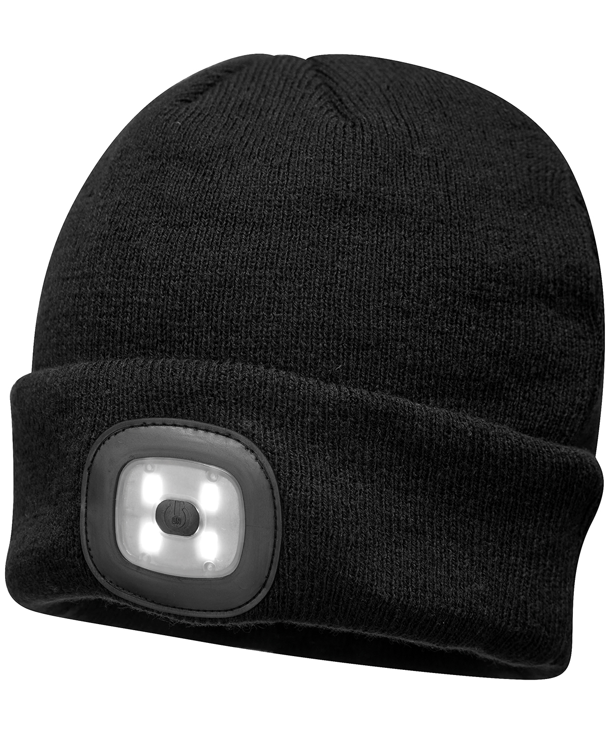 Beanie LED headlight USB rechargeable (B029) Black