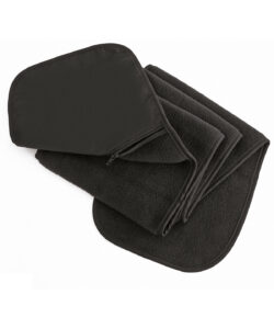 Polartherm™ fleece scarf with zip pocket Black