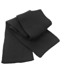 Classic heavy knit scarf Black